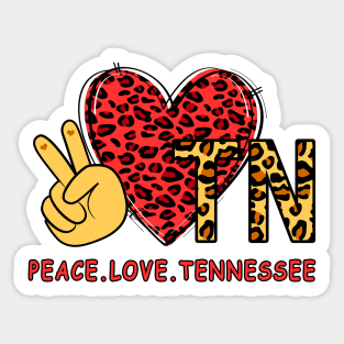 Peace Love Tennessee Sticker